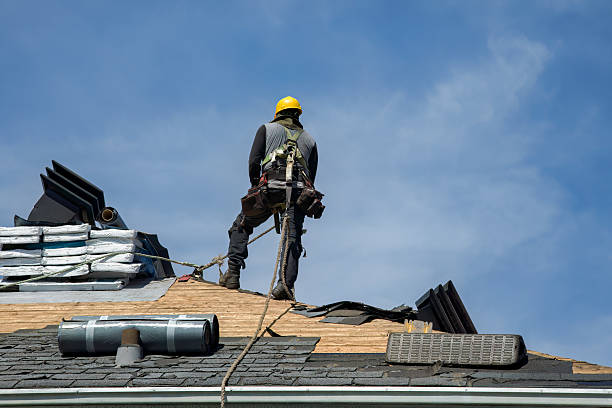 Professional Gutter Installation technician working in Poplar Branch, NC